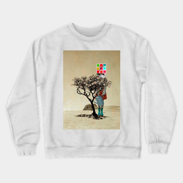 Rubik's tree Crewneck Sweatshirt by mintchocollage